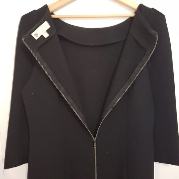 The Bay Classic Black Dress Size Small 3/4 Sleeve * Excellent Like New - Picture 3 of 15